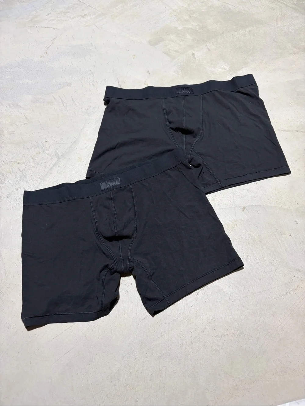 SKIMS Black Men's Stretch Boxer Briefs - Set of 2 2X